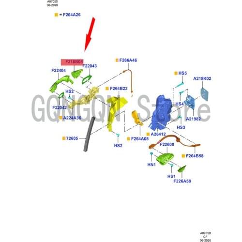 CAR outer handle cover left For dMo nd eoE sco rt Car door handle cover outer handle cover assembly Door handle cover assembly