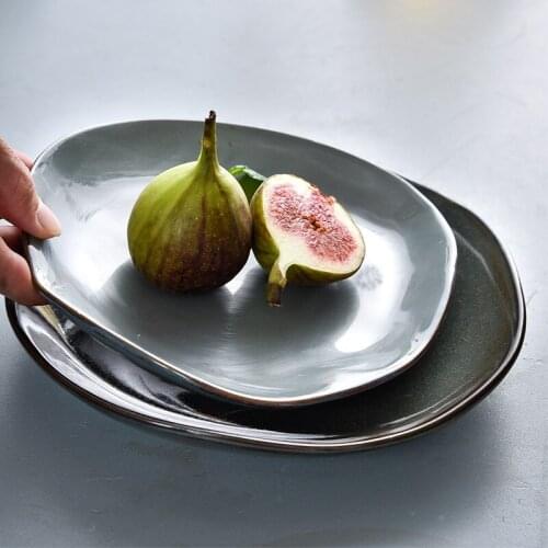 Irregular bowl set creative gift household porcelain ceramic tableware