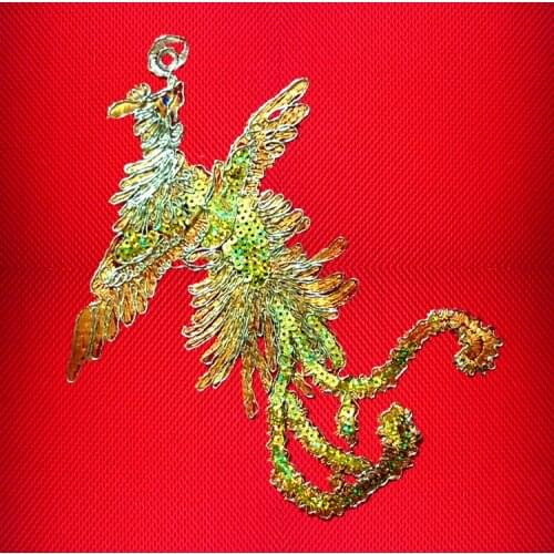 New Wedding Dress Handmade DIY Phoenix Embroidery Cloth Stickers Accessories Tools