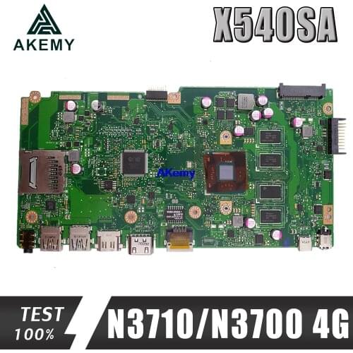 NEW ! X540SA mainboard REV 2.0 For Asus X540 X540S X540SA X540SAA laptop motherboard Test ok 4GB-RAM N3710/N3700 CPU