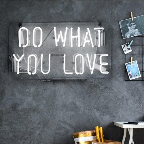 NEW Neon Night Sign Do What You Love, Led Neon Light Sign, Cool Wall Hanging Light for Wall,Bedroom DIY You Want