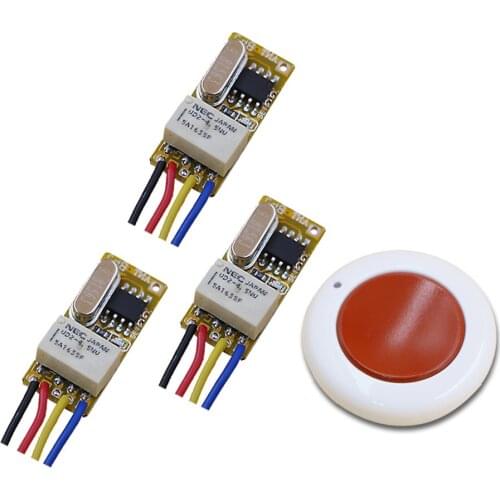 New Type DC3.7V 4.5V 5V 6V 7.4V 9V 12V Wireless Remote Control Switch Transmitter with Receiver for Smart Home 315/433mhz