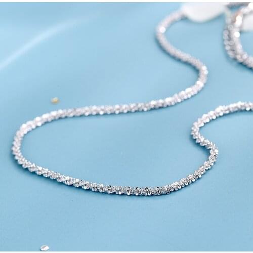 Wholesale Jewelry Silver Color Star Chain Necklace Chain Pendant Necklace For Women Engagement Bijoux Hot Sale Jewelry