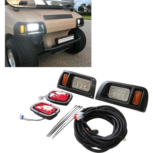 For Golf Cart Headlight for LED Club Car DS TXT LED Head Light Kit Adjustable Headlights / Tail Lights 93+ G&E Golf Cart