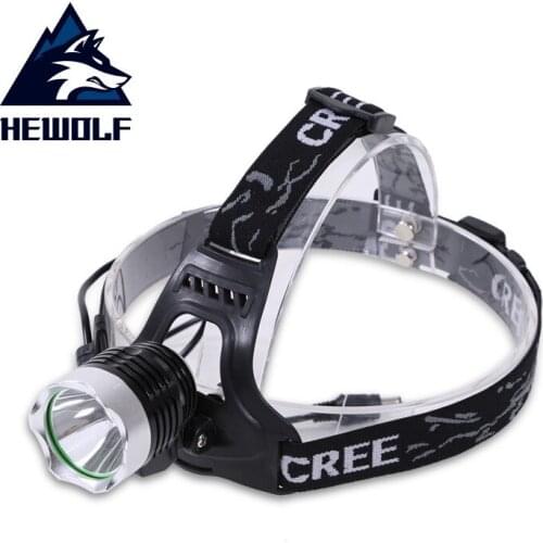 Hewolf Rechargeable LED headlamp Waterproof LED headlight LED Rotary zoom 3 modes head lamp Built-in lithium battery
