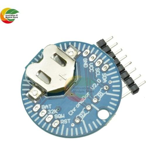 Ziqqucu DS3231SN RTC Real Time Clock Module I2C Interface Battery Holder Board for Arduino