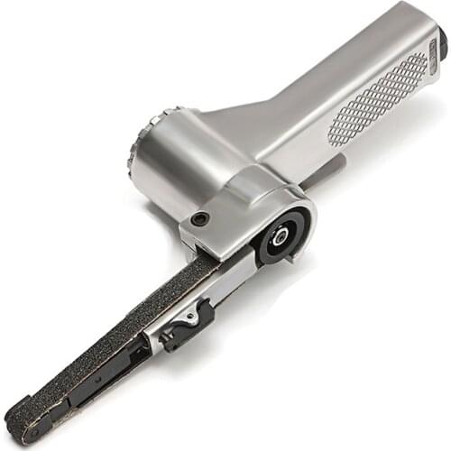 3/8" Air Belt Sander Air Angle Grinding Machine with Sanding Belts for Air Compressor Sanding Pneumatic Tool Set