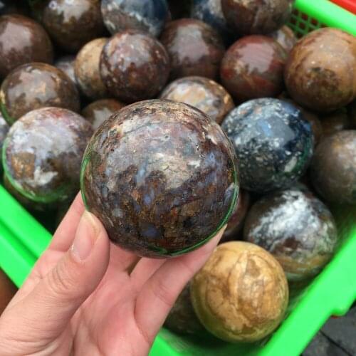 Natural Peter Stone Quartz Crystal Sphere gemstone ball/ Semi Precious Quartz Sphere For Collection