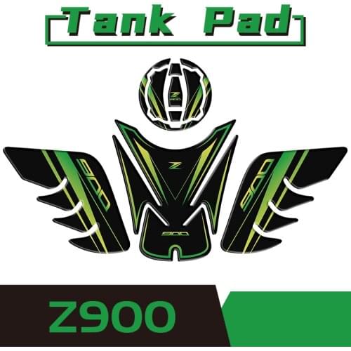 Motorcycle Fuel Tank Pad Tankpad Protector Racing Sticker For Z900 Z 900 2017-2020 Gas Oil Protector Fishbone Decorative Decals