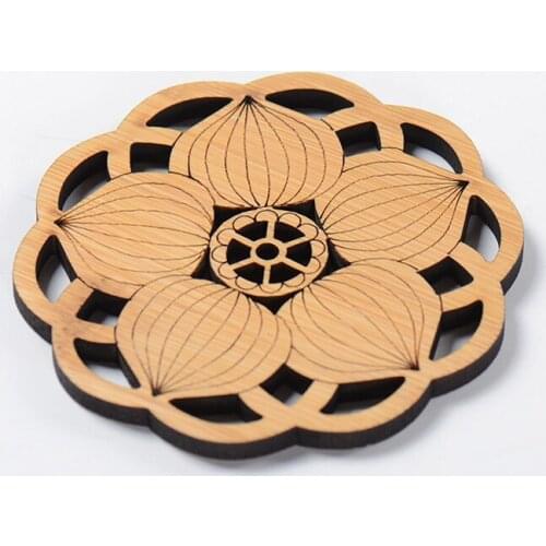 Silicone Molds Concrete Flower Shaped Coaster Moulds Handmade Decorative Crafts