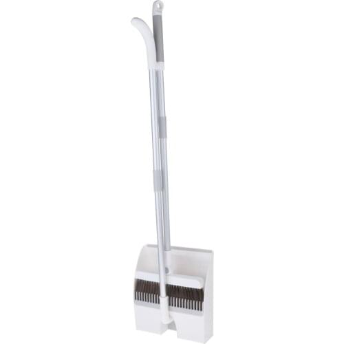 Broom And Dustpan Combo for Home Kitchen Lobby Floor Stand Up