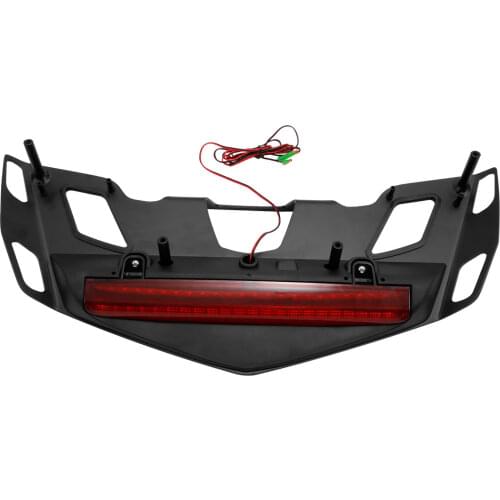 Motorcycle Trunk luggage Rack W/ LED Brake Light Assemblies For Honda Goldwing GL1800 2018 2019 2020 clear/smoke/red