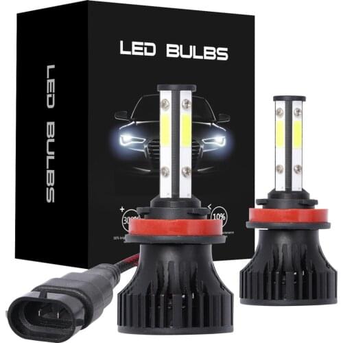 2pcs 20000Lm 80W H4 H13 9008 9004 9007 Hi/Lo Beam H7 9005/HB3 9006/HB4 H11 H8 Auto Led Headlight 6500K White Car Lights 12V