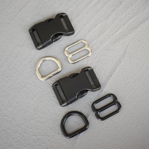 20 Sets 20mm Backpack Plastic Buckle Quick Side Release Buckle for Bag Luggage Outdoor Backpack Strap Belt Webbing Lether Craft