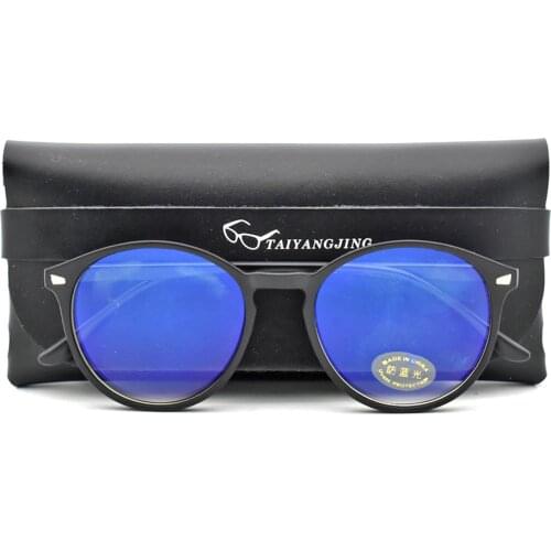 2020 Unisex Vintage Round Anti Blue Rays Computer Glasses Women Frame Gaming Glasses Men Anti Eye Eyestrain Eyewear With Case