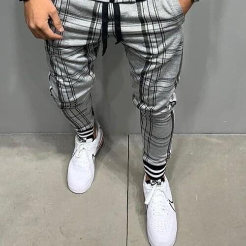 Aesthetic Nation Men's Checked Trousers