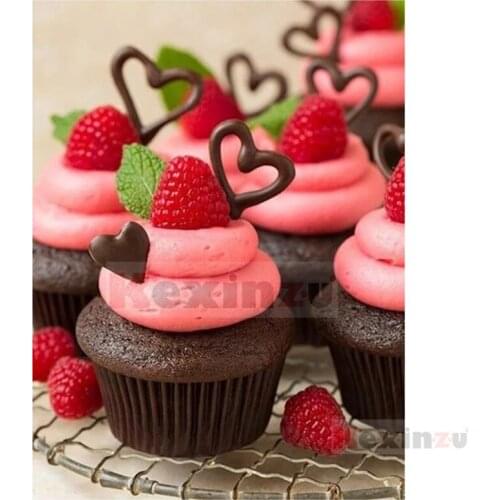 Kexinzu Full 5D DIY Square/Round Drill Diamond Painting "Strawberry scenery" 3d Diamond Embroidery Cross Stitch Decor Gift Ke16