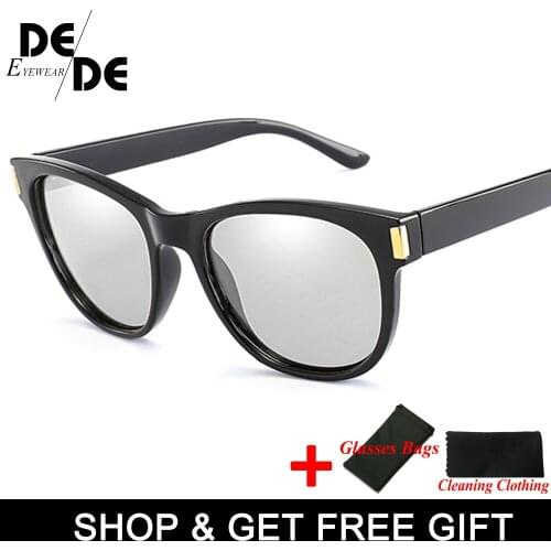 UV400 Anti-Glare Mens Driving Photochromic Sunglasses Men Polarized Discoloration Driver Sun glasses Transition Lens Sunglasses