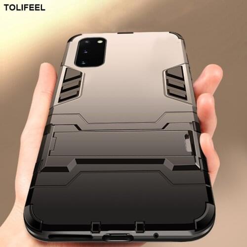 Case For Samsung Galaxy S20 Ultra Plus Silicone Cover Anti-Knock Hard PC Robot Armor Slim Back Cases For Samsung S20 FE Coque