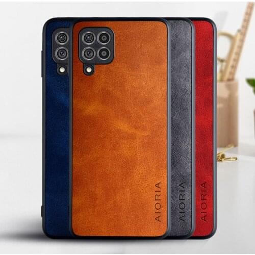 Phone Case for Samsung Galaxy M32 4G coque Luxury Vintage leather Skin covers for samsung galaxy m32 4g case funda capa