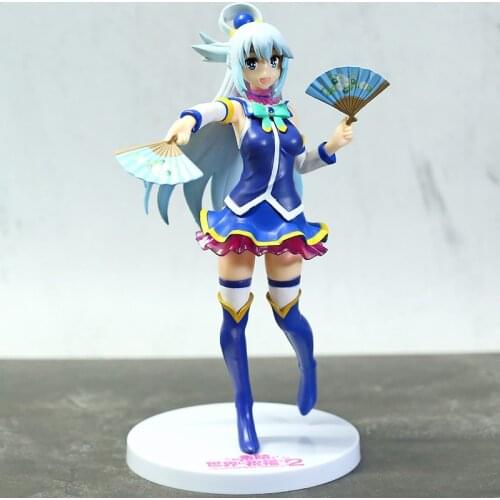 Aqua Japanese Anime Figure KonoSuba Gods Blessing on This Wonderful World Konosuba PVCFigurine Model Doll