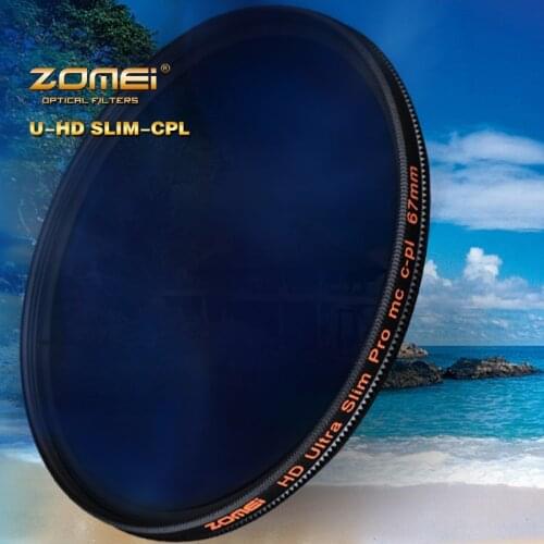 ZOMEi HD-W MC CPL Filter 18 layer Multi-Coated Circular Polarizer lens filter 40.5/49/52/55/58/62/67/72/77/82mm for DRSL