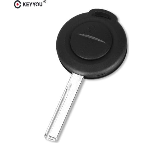 KEYYOU 2pcs/lot Remote 2 Buttons Car Key Shell Cover Case For Mitsubishi Colt Warior Carisma Spacestar Straight Key Uncut Blade