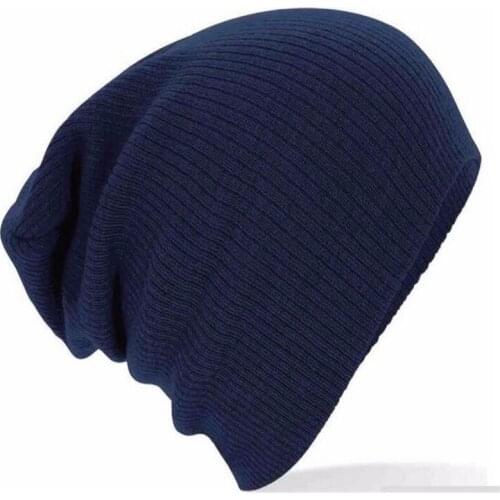 Hot Sale Men Women New Winter Caps Solid Color Hat Unisex Soft Warm Plain Knit Beanie Skull Cap Fashion Unisex Accessory Gifts