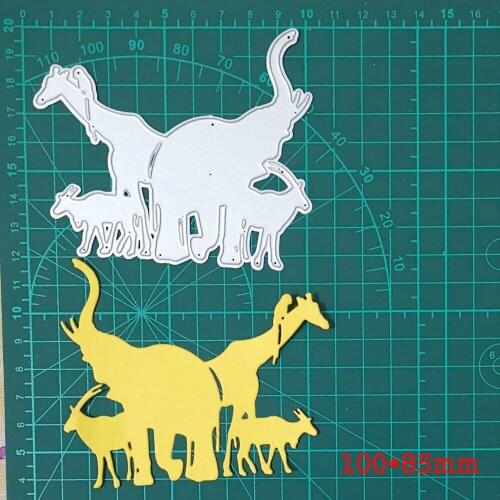 Metal Cutting Dies Animals Elephant Giraffe Cut Die Mold Scrapbook Paper 2021 New Craft Knife Blade Punch Stencils Dies