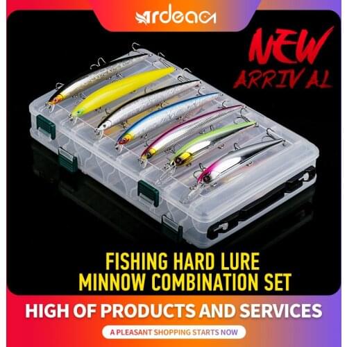 ARDEA Minnow Big Lure Set Mixed 14pcs 110mm/125mm/145mm Fishing Bait Jerkbait High Quality Fishing Tackle