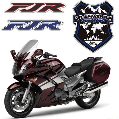 Windshield Trunk Aluminium Cases Stickers For Yamaha FJR1300 FJR 1300 Tank Pad Protector Emblem Side Fairing Symbol ADVENTURE