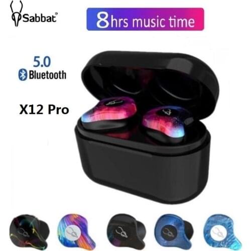 Sabbat X12 Pro Tws Wireless Earbuds Bluetooth 5.0 Earphone Hifi Stereo Headset Sport Waterproof Wireless Earphone X12 Ultra