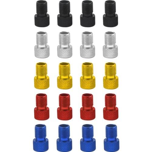 4PCS Valve Adapter Pump Convert Presta To Schrader Copper Valve Adaptor Wheels Gas Nozzle Tube Tool Bike Bicycle Accessories