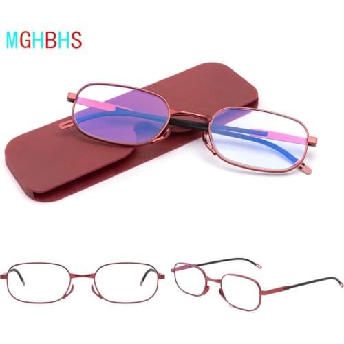Portable Ultrathin Anti-blue Light Reading Glasses For Both Men And Women Can Be Attached To The Mobile Phone Case