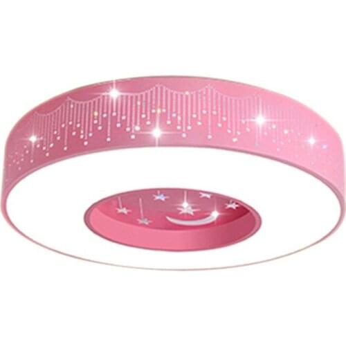 Promotion macaron ceiling light round colors iron lamp body acrylic lampshade foyer kids room ceiling lamp LED lighting fixture