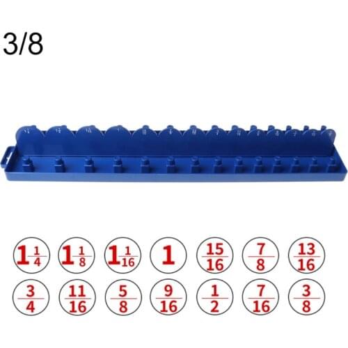 1/4\" 3/8\" Socket Sleeve Storage Bracket Holder Garage Collection Tool Metric