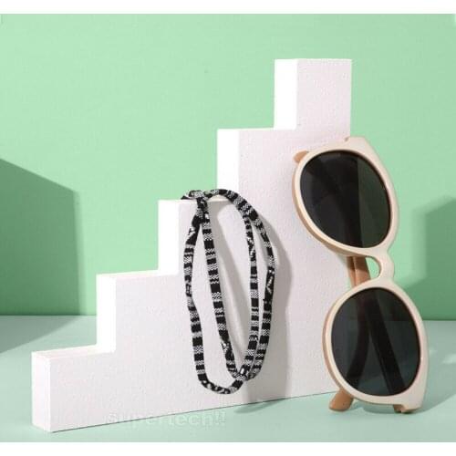 6PCS Adjustable Colorful Cotton Blend Eyeglasses Straps Sunglasses Chain Sports Anti-Slip String Glasses Ropes Band Cord Holder