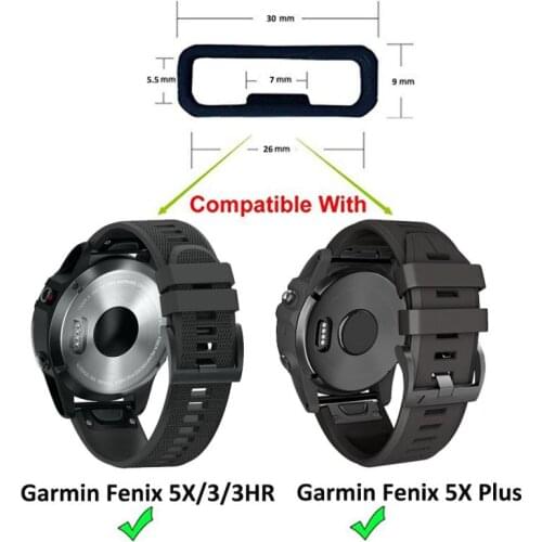 Watch Band Ring 26 20 22mm Rubber Replacement For Garmin Fenix 6S 6X 6 Pro 5X 5S Band Strap Keeper Security Holder Retainer