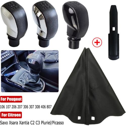 For Citroen C4L C2 C-Quatre C-Triomphe Elysee Gear Shift Knob MT 5 Speed Car Stick Shifter Lever HandBall Boot Cover Case