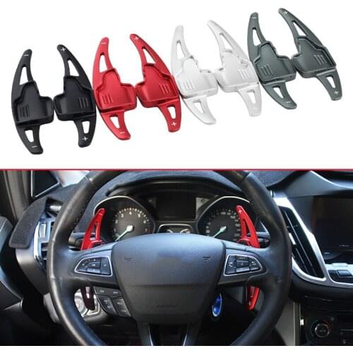 Steering Wheel Shift For Ford Focus Escape Kuga 2017 2018 2019 Aluminum Gear Lever Gearshift Paddle Extension Interior Accessory
