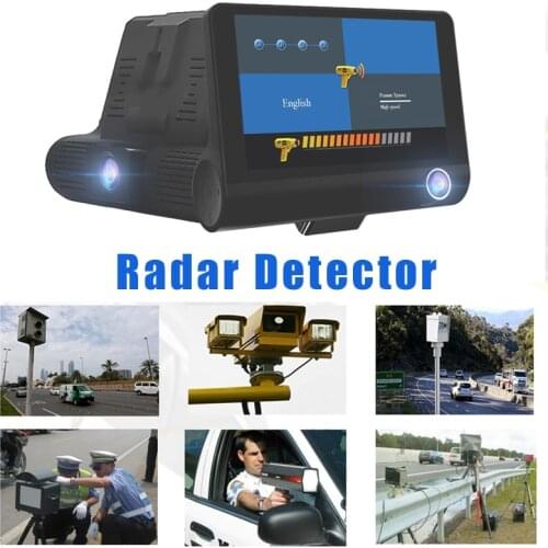2 in 1 Car DVR Camera Radar Detector (English & Russian) Voice Full HD 1080P Recorder Dash Cam Speed Laser Detectors