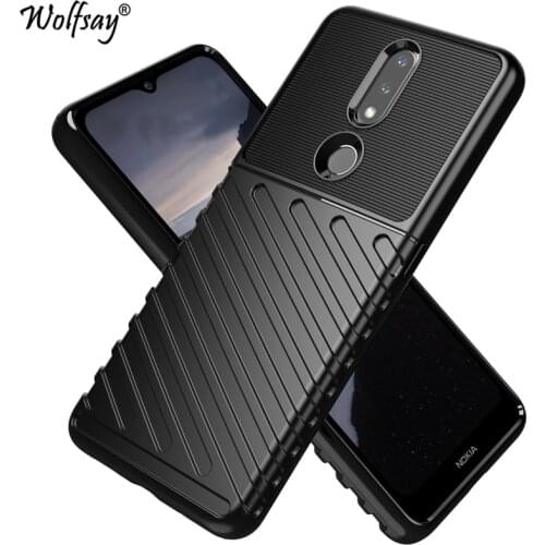 Rugged Fiber Shield Cover For Nokia 2.4 Case Bumper Anti-knock Full Cover Case For Nokia 2.4 3.4 8.3 5.3 1.3 Case For Nokia 2.4