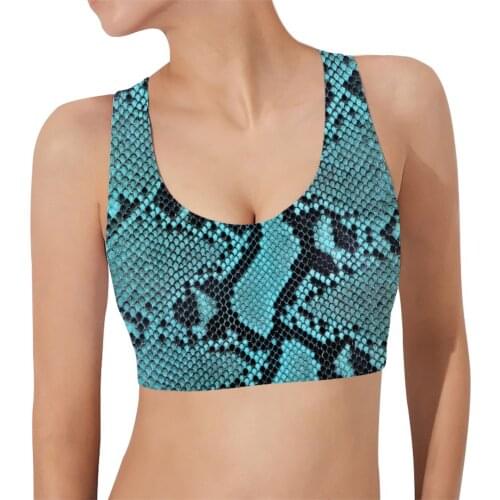 CLOOCL Fashion Women Sports Vest Retro Snake Skin Cosplay 3D Print Bra Yoga Running Female Fitness Harajuku Sleeveless Tops