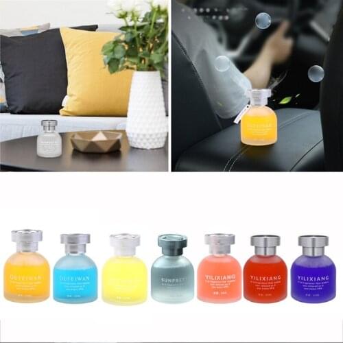 1 Piece 7 Fragrances to Choose Car Ornaments Interior Decoration Cars Home Offices Air Freshener Perfume Diffuser Decors