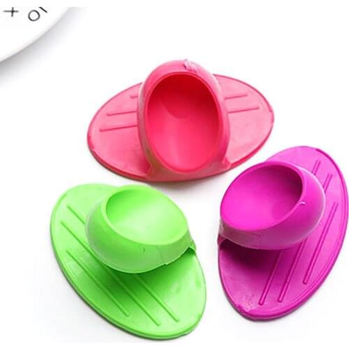 1Pc Anti-slip Anti-Scald Clamp Soft Silicone Hot Dish Plate Bowl Clip Holder