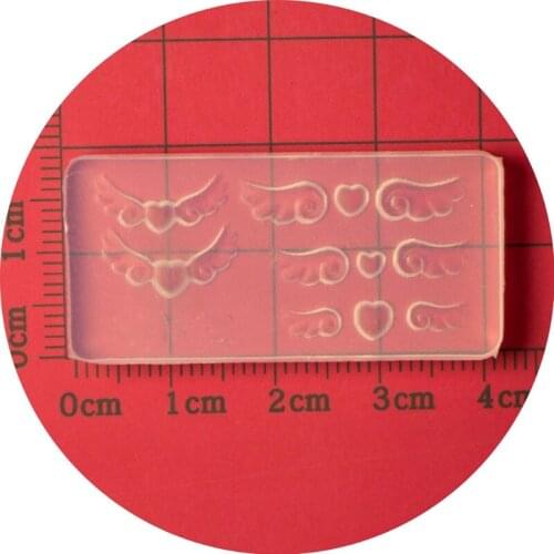 3D Angel Wing Silicone Nail Art Mould for Nail DIY Decoration Tools Nails Art Carving Mold Templates Maincure Tool N2UE