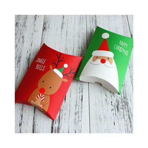 80pcs Happy Christmas Holiday box,Jingle Bells Christmas gift box,Christmas present box Christmas pillow box Free Shipping