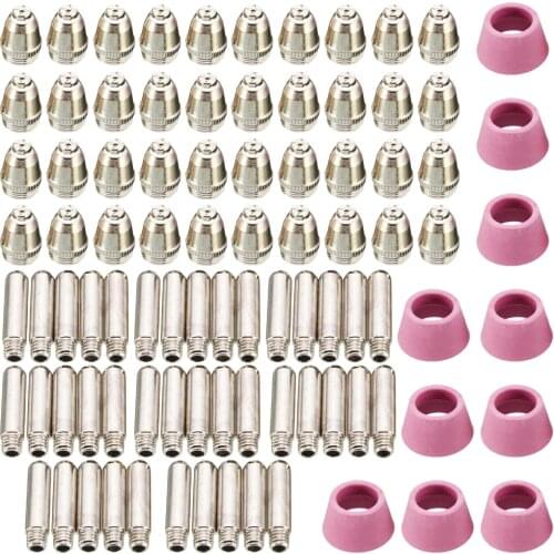 90pcs AG60 Plasma Cutting Machines Consumables Kit Plasma Cutter Nozzle Electrode Cup of AG60