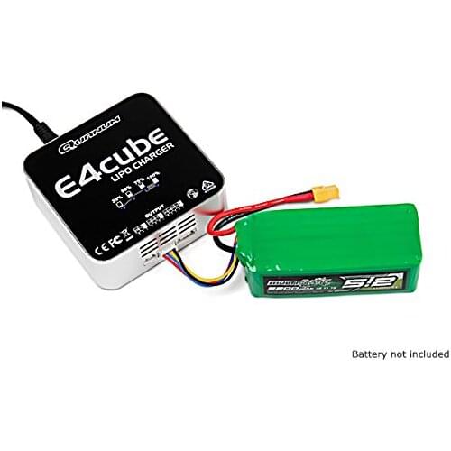 E4 Cube 50W Balance Charger LiPo 100~240V AC (US Plug) 2S 3S 4S AC charger for 7.4V 11.1V 14.8V Lipo Battery