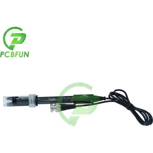 BNC Electrode Probe Connector Hydroponic for PH Aquarium Controller Meter Sensor Black 0-14 PH Test for Laboratory PH Detect